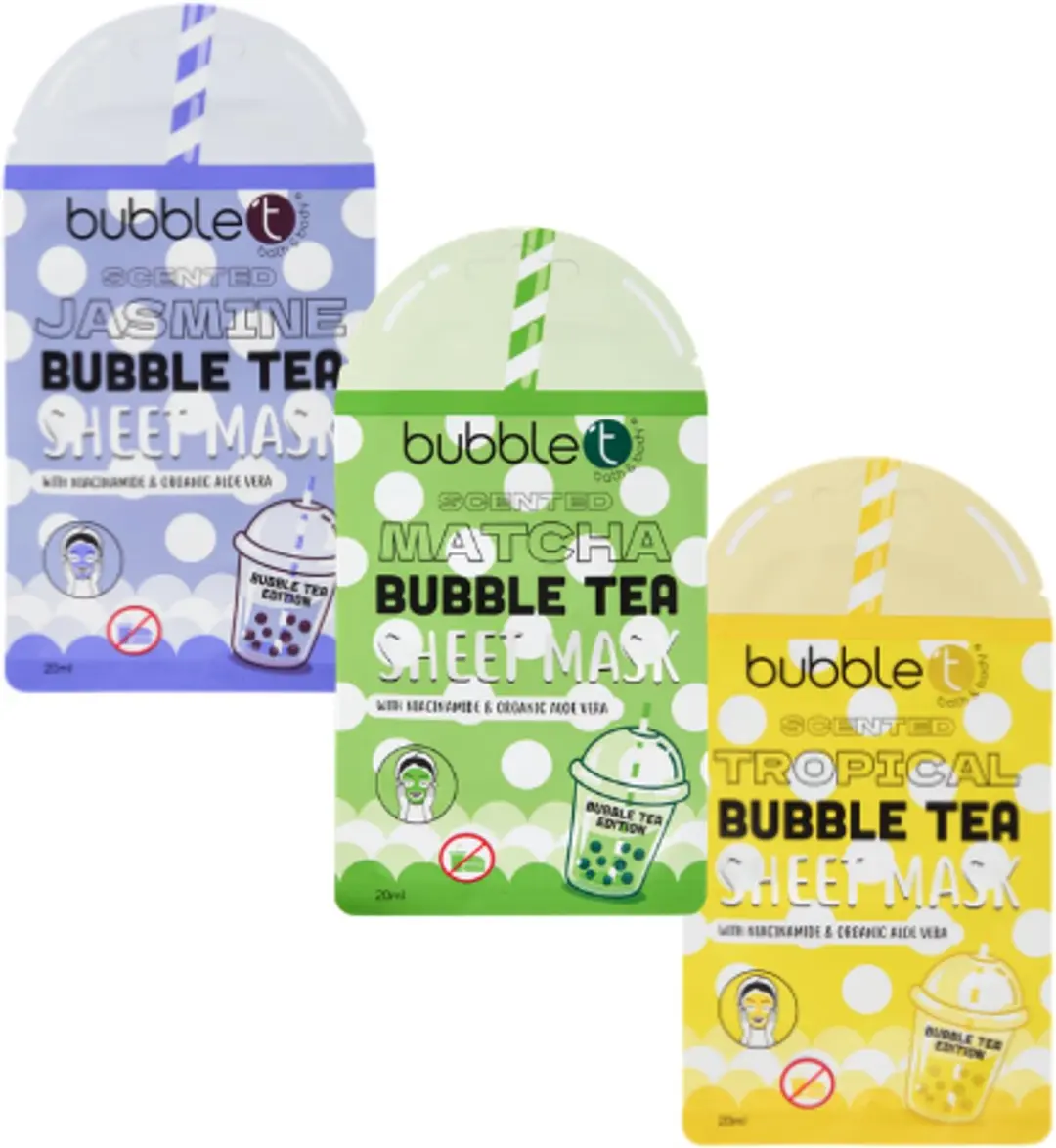 Bubble T Face Sheet Mask Set