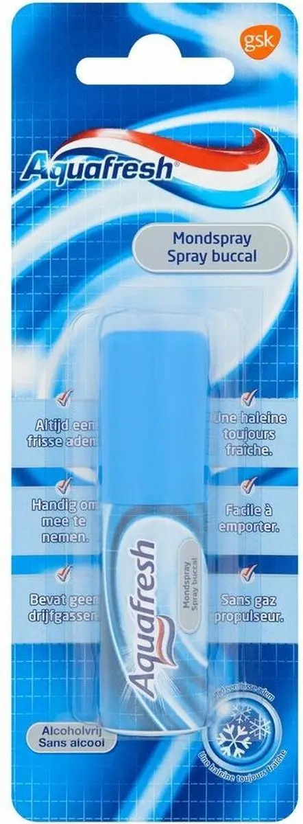 Aquafresh Mondspray Voordeelverpakking 12 Stuks