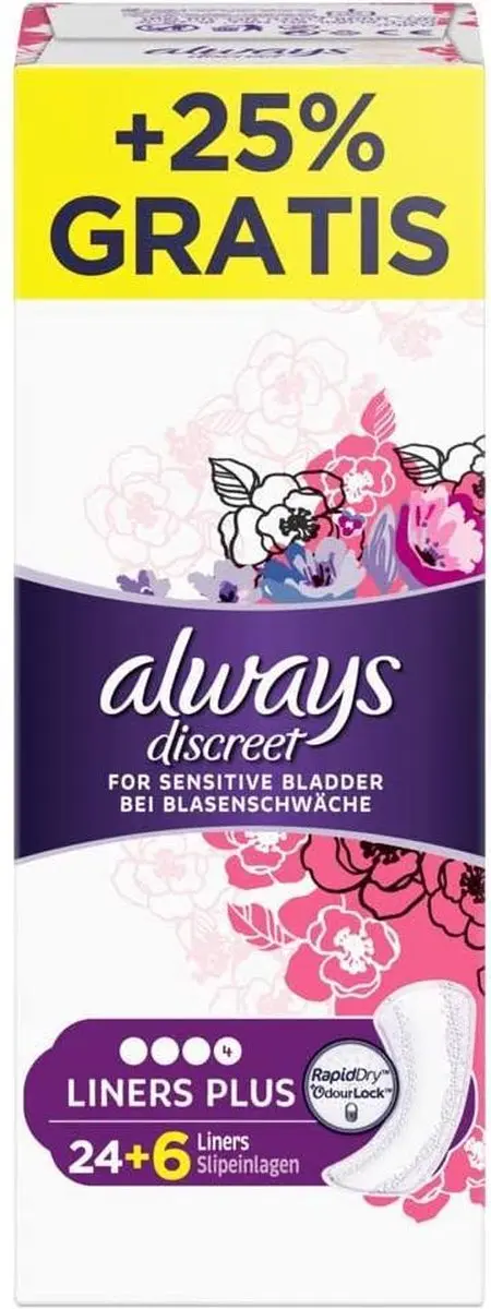 Always Discreet Long Plus Inlegkruisjes