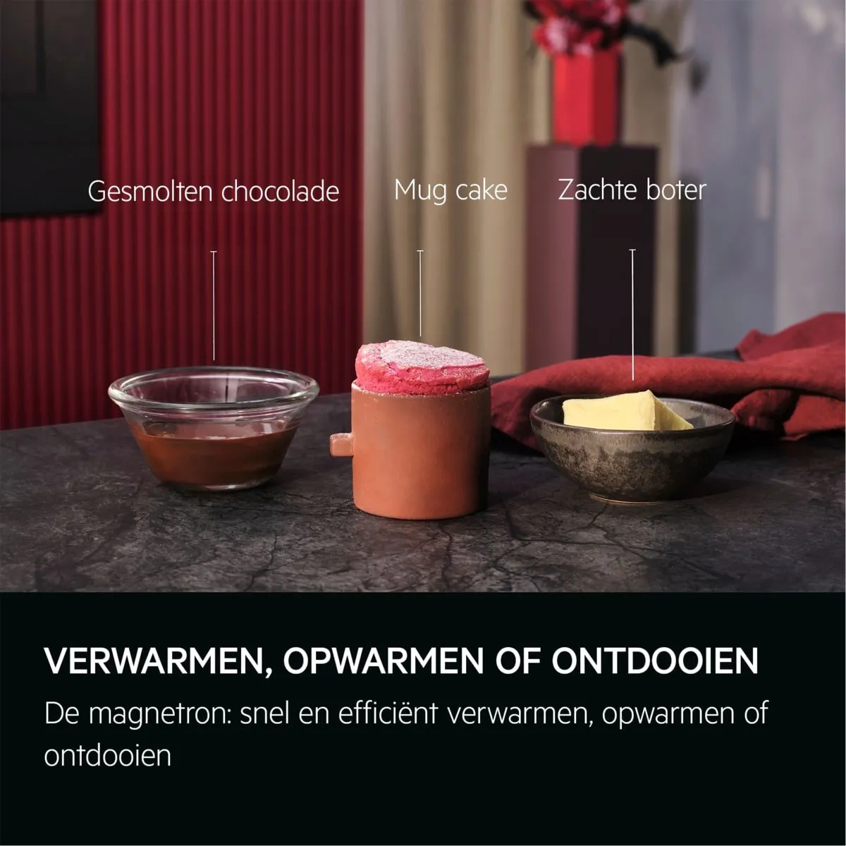 AEG OS5CM34MB Inbouwmagnetron 34L - 1000W - Mat zwart