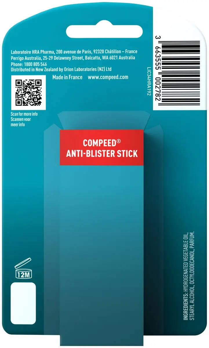 Compeed Anti-Blaren Stick 8mg - Transparant