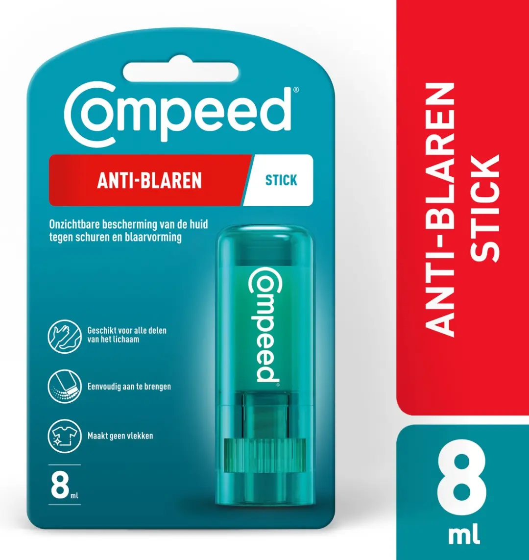 Compeed Anti-Blaren Stick 8mg - Transparant