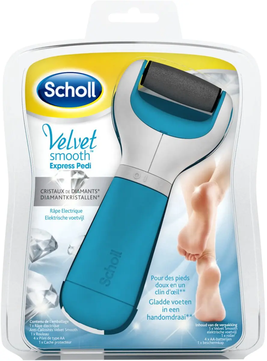 Scholl Velvet Smooth Elektrische Voetvijl - Blauw