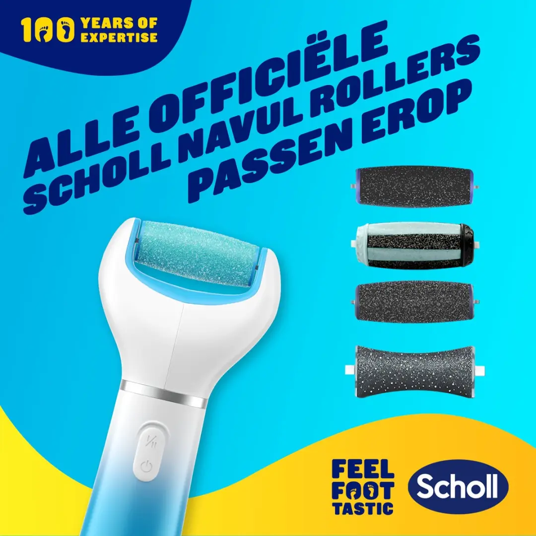 Scholl Velvet Smooth Elektrische Voetvijl - Blauw