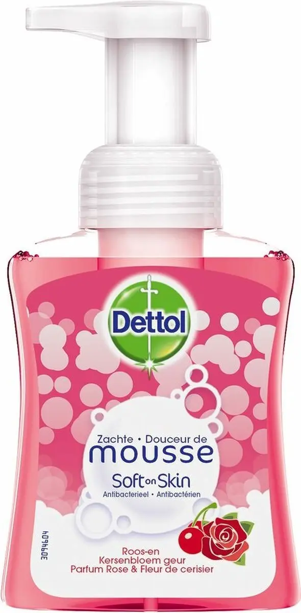 Dettol Handzeep Zachte Mousse Roos & Kersenbloesem