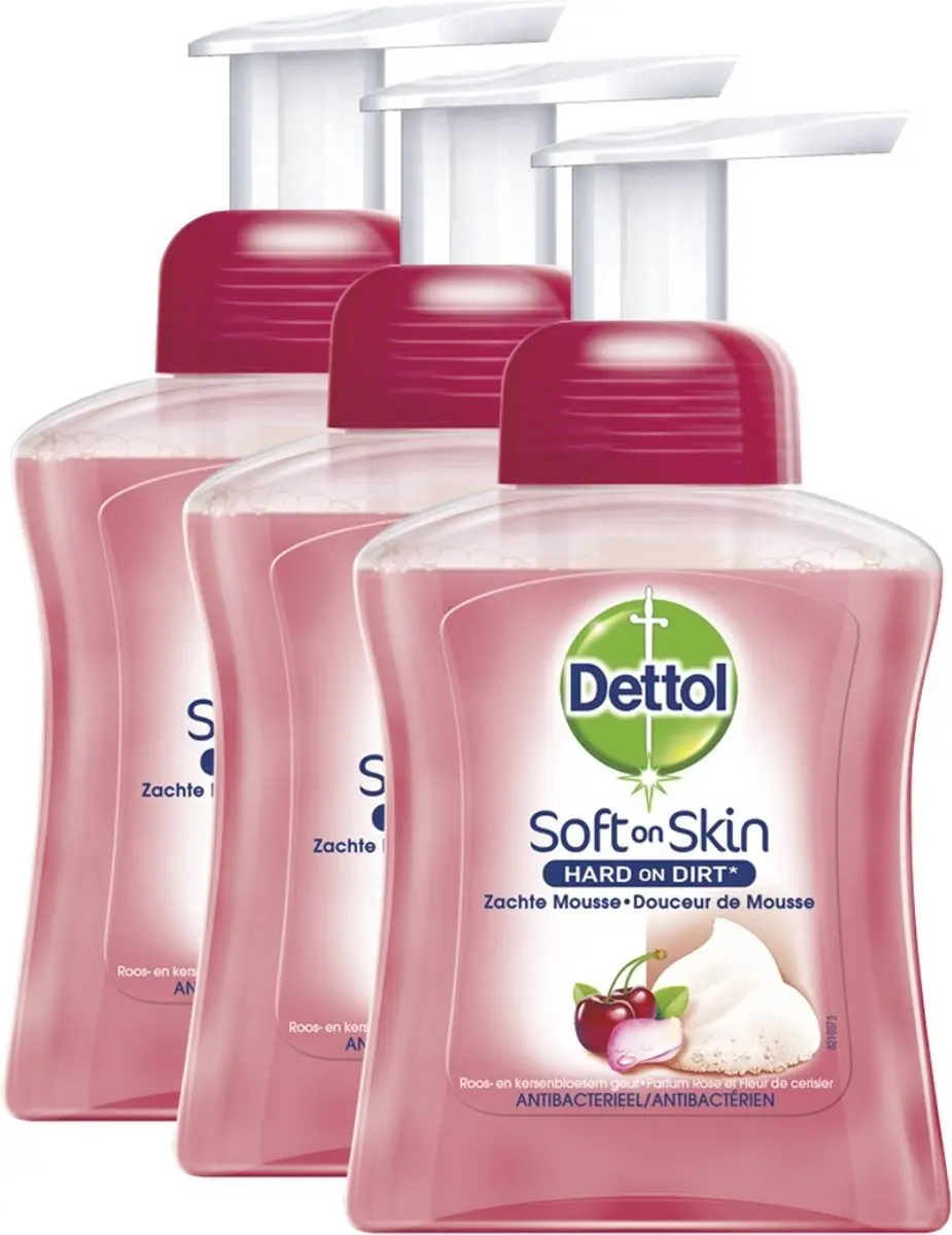 Dettol Handzeep Zachte Mousse Roos & Kersenbloesem - 750ml