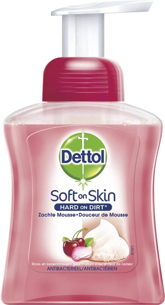 Dettol Handzeep Zachte Mousse Roos & Kersenbloesem - 750ml