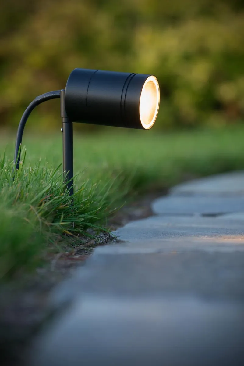 Lucide ARNE-LED Tuinspot GU10 5W 2700K - Zwart