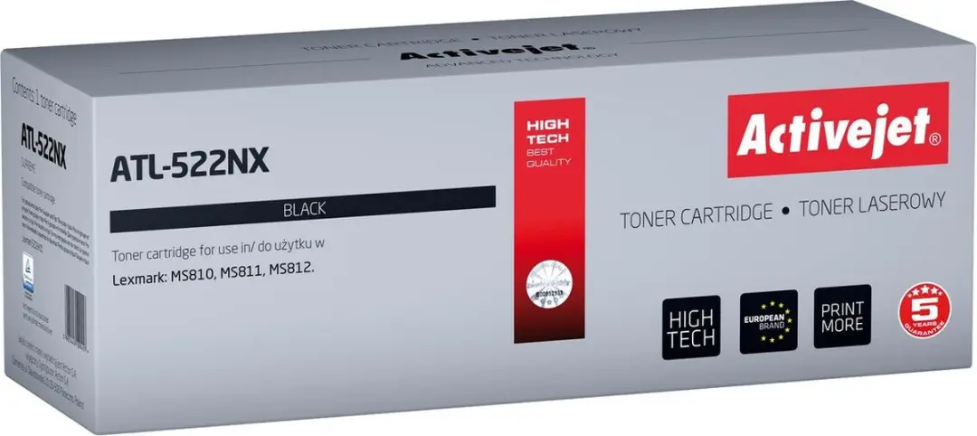 Lexmark ActiveJet ATL-522NX Toner - 25.000 Pagina's - Zwart