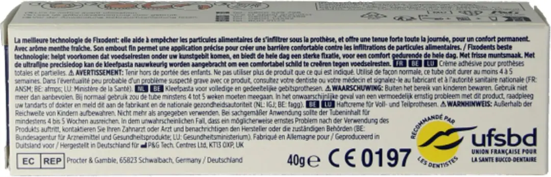 Fixodent Kleefpasta Ultimate Fresh 40g