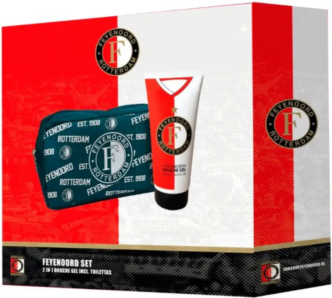 Feyenoord Douchegel + Toilettas Geschenkset