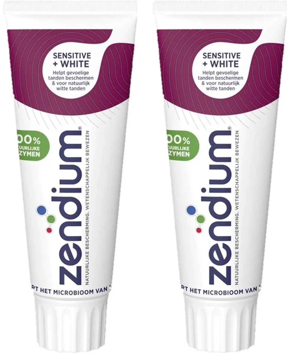 Zendium Sensitive+White Tandpasta 2x75ml