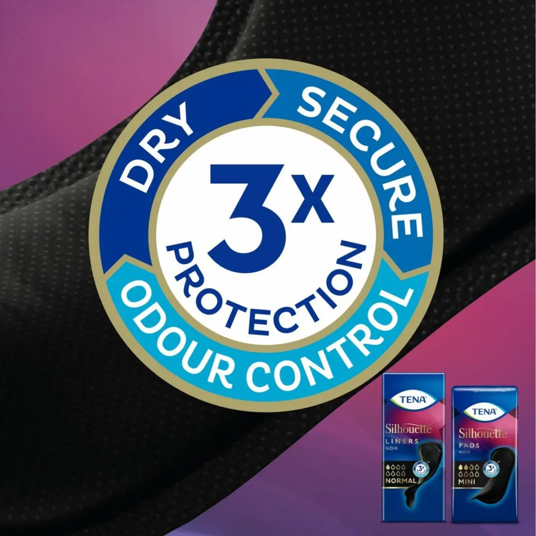 TENA Silhouette Pads Black Mini - 20 Stuks