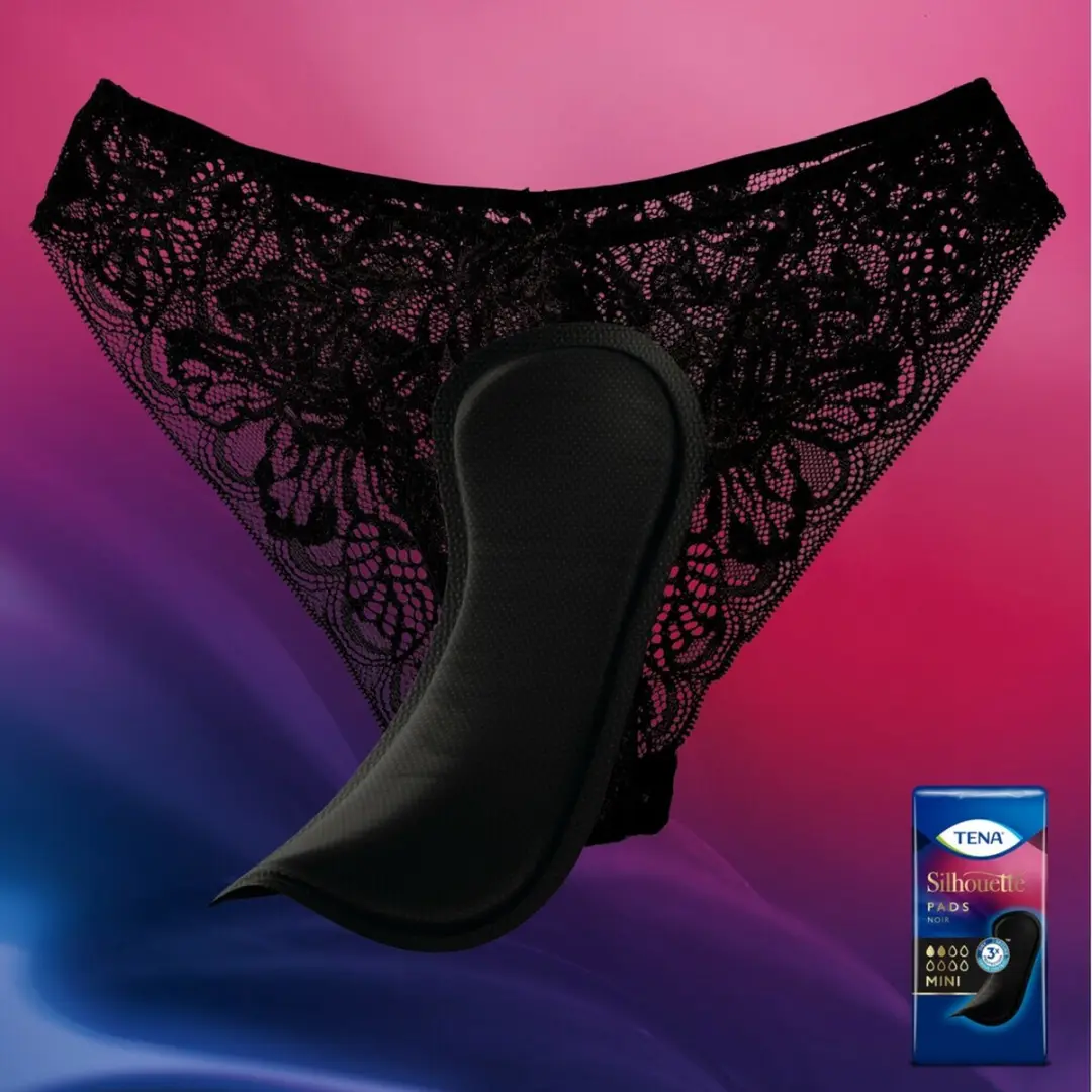 TENA Silhouette Pads Black Mini - 20 Stuks