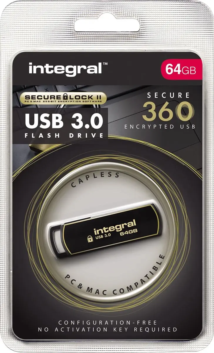 Integral INFD64GB360SEC3.0 USB-stick 64GB - Zwart - afbeelding 6 van 6