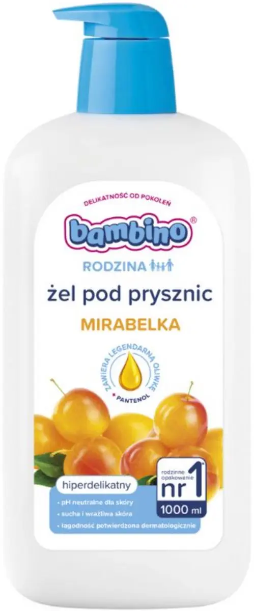 Bambino Family Gel Under Shower Mirabelka 1000ml