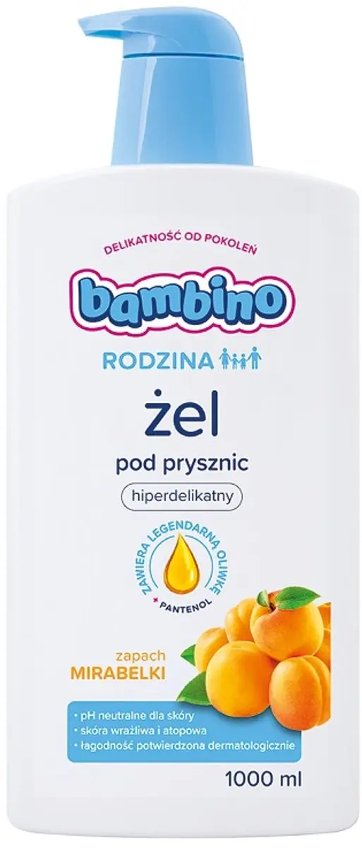 Bambino Family Gel Under Shower Mirabelka 1000ml