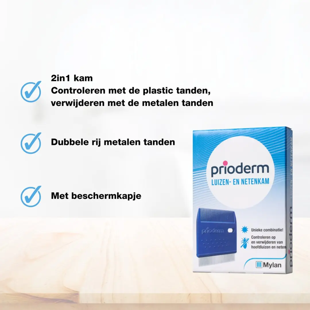 Prioderm Luizen- en Netenkam - Blauw