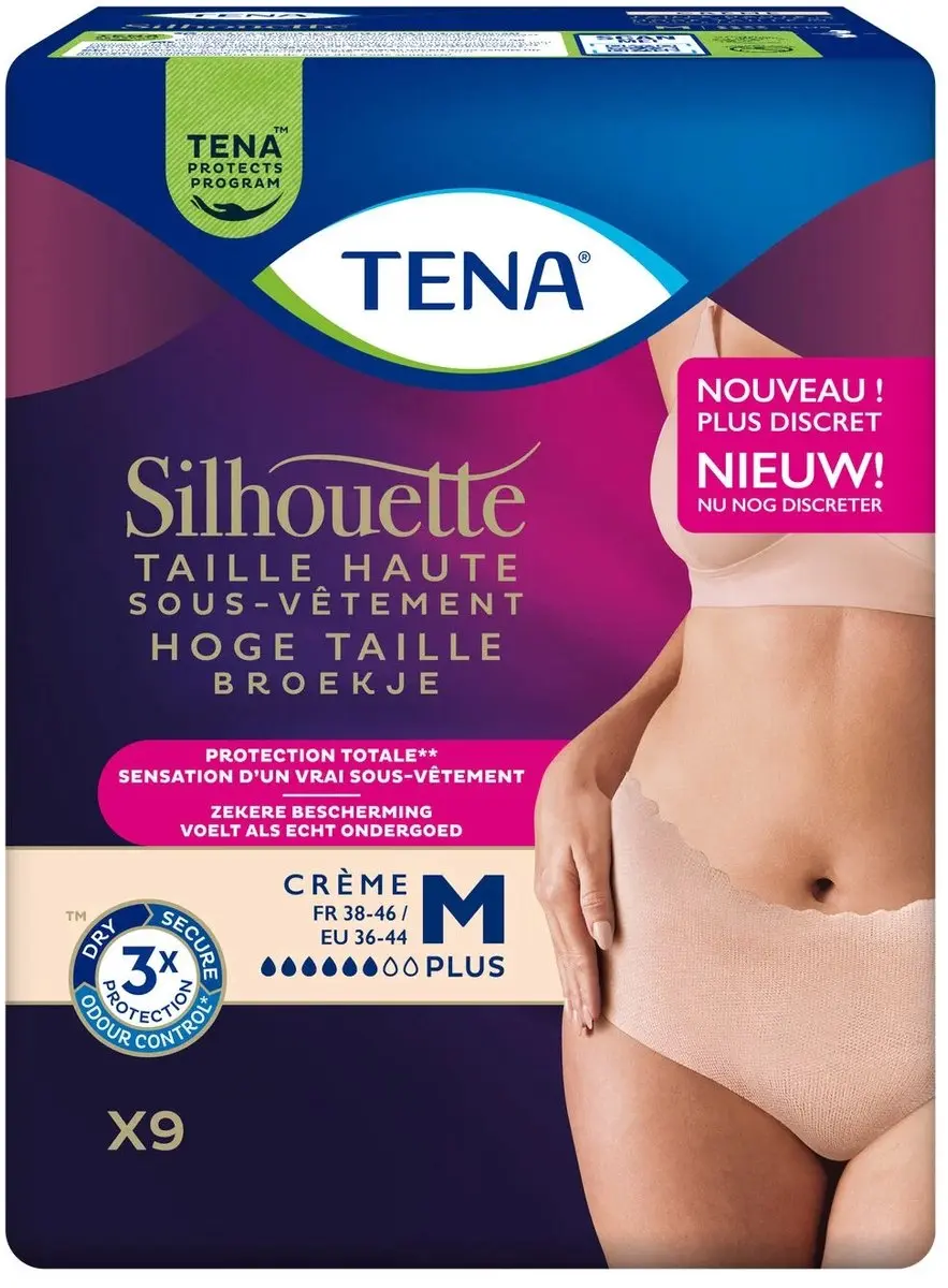 TENA Silhouette Plus Crème Hoge Taille Medium