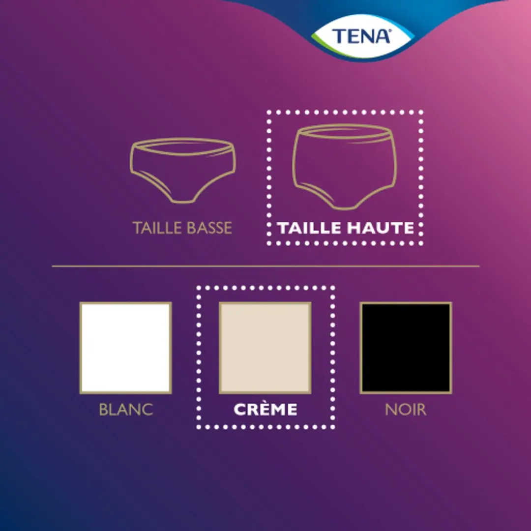 TENA Silhouette Plus Crème Hoge Taille Medium - 9 Stuks