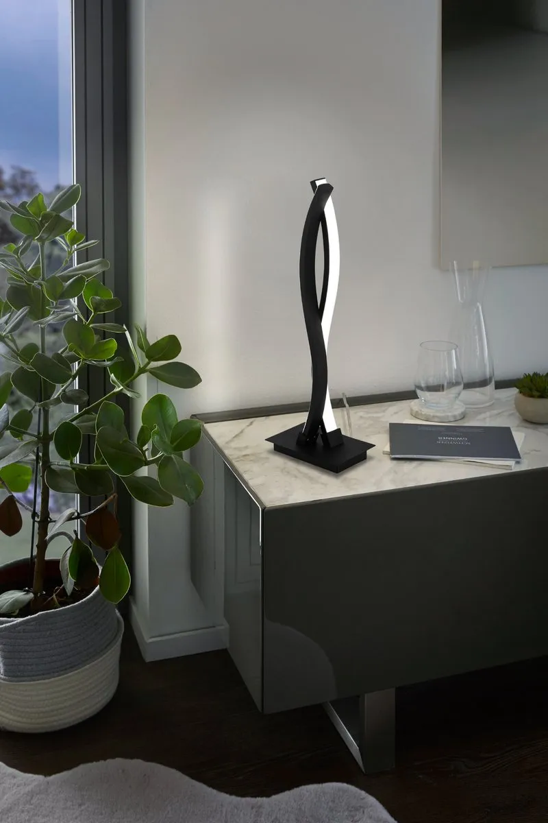 Eglo Lasana 3 Tafellamp - 46cm - Zwart - afbeelding 6 van 6