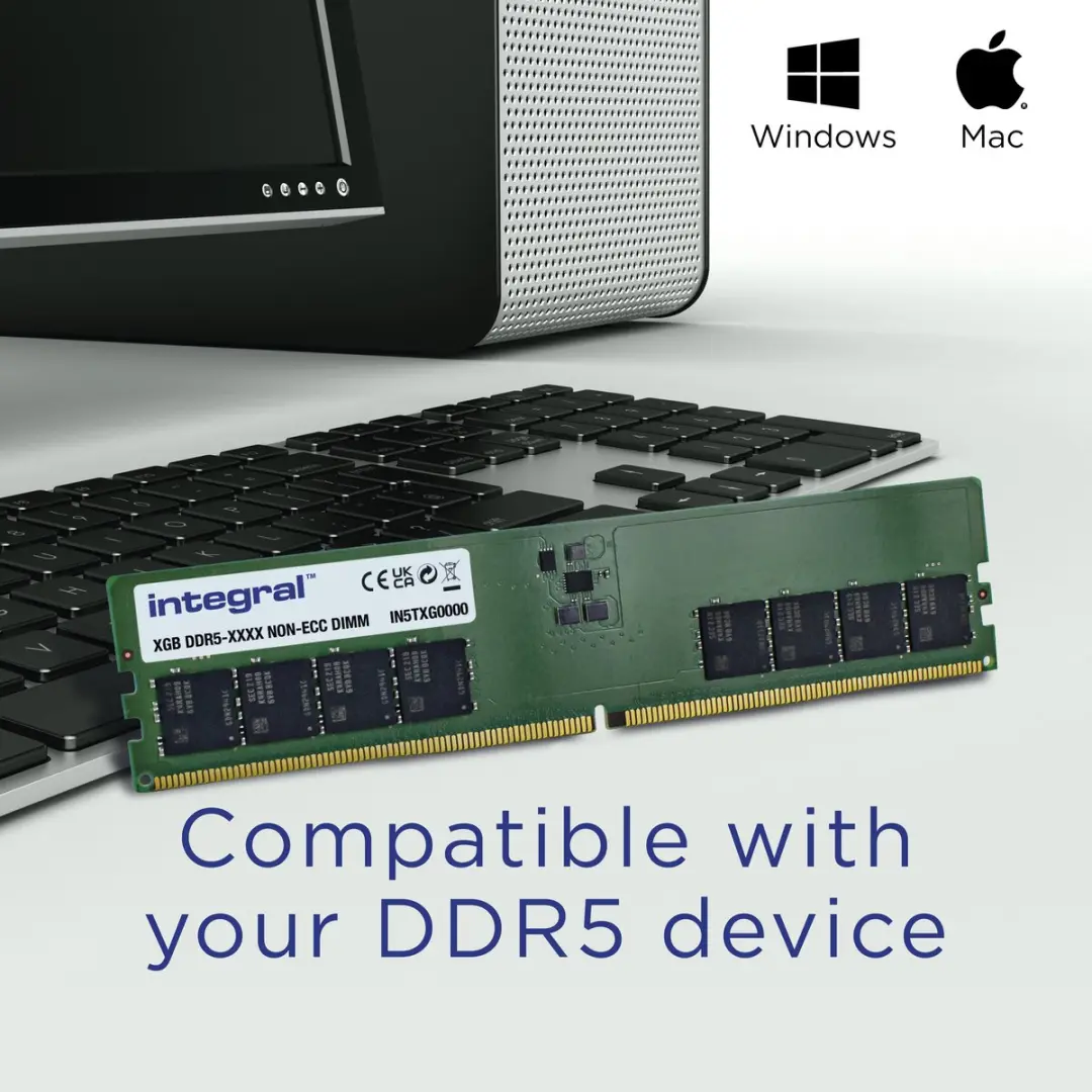 Integral IN5T32GNJRDXK2 Geheugenmodule 64GB DDR5 - 2x32GB