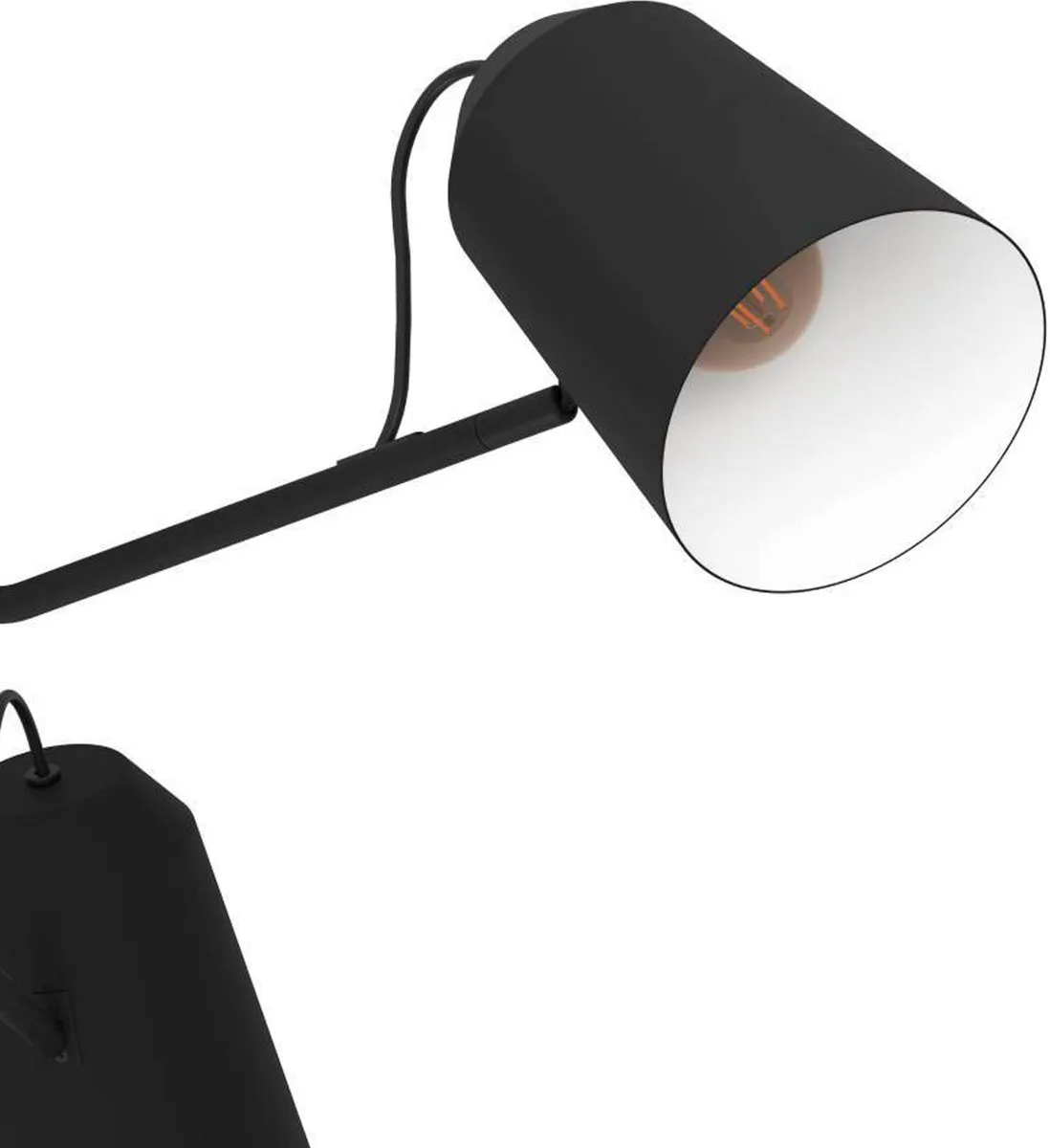 Eglo Loreto Plafondlamp E27 - Ø114,5cm - Zwart/Wit