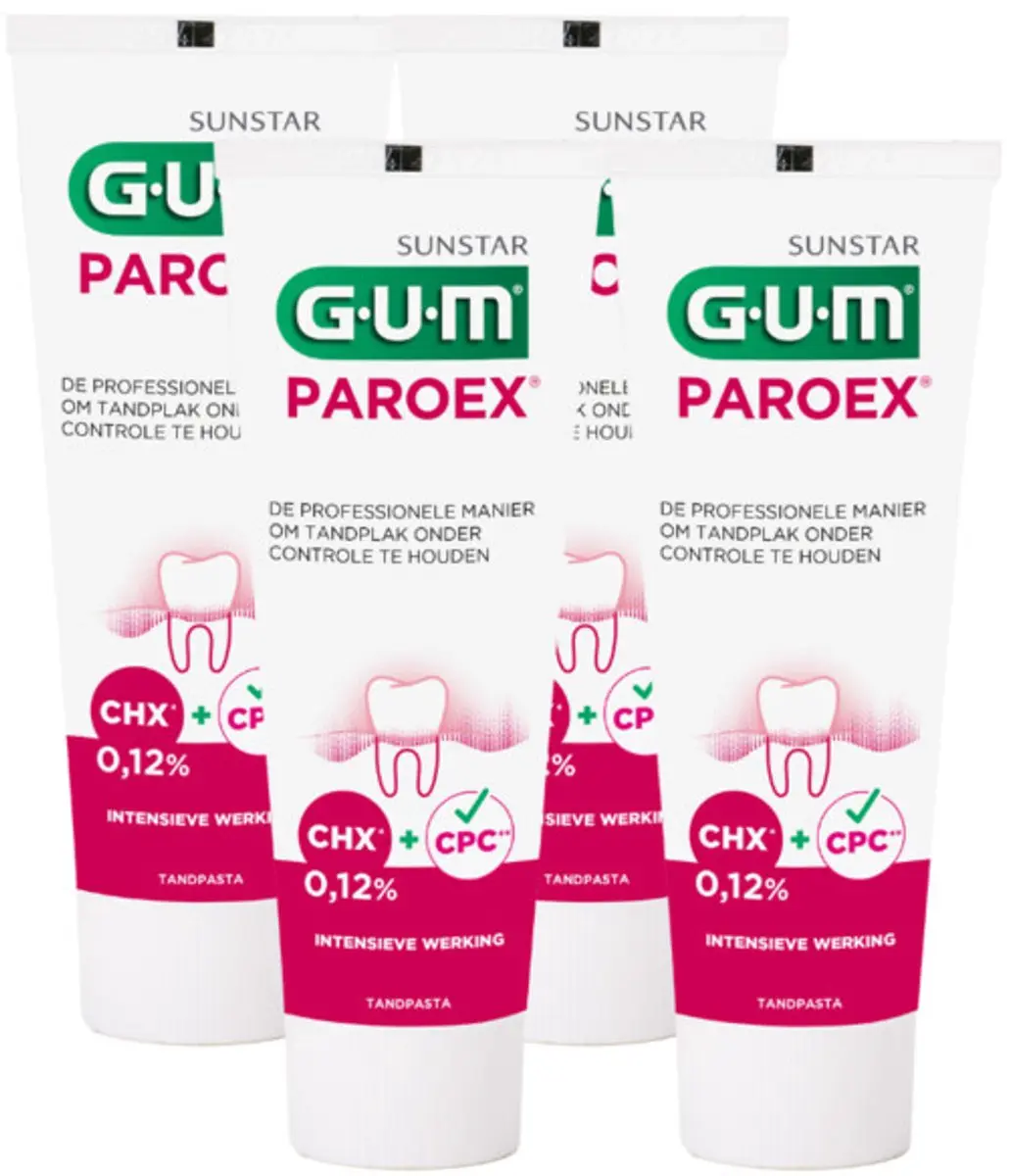 Gum Paroex Tandpasta 75ml - 4 Stuks