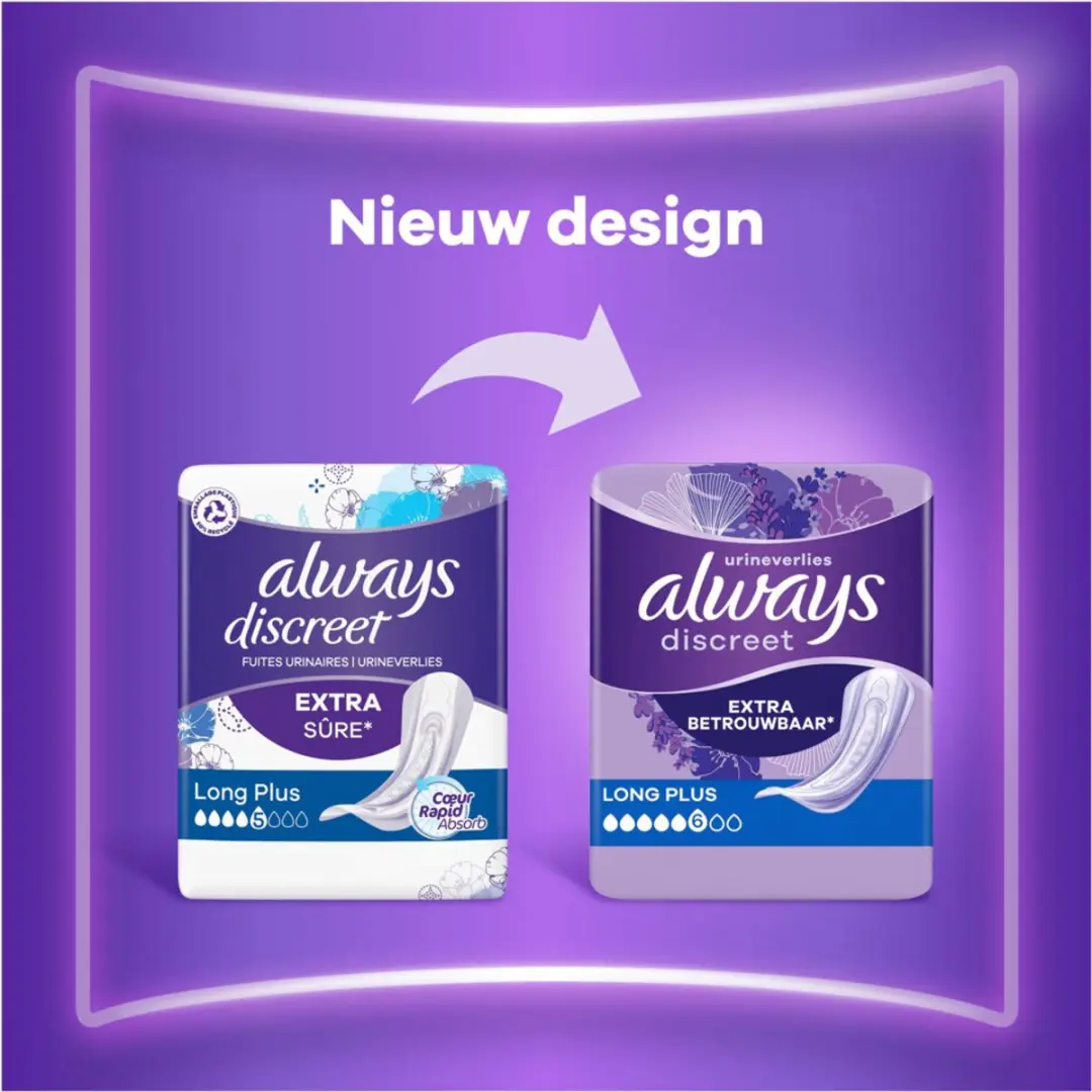 Always Discreet Incontinentieverband Long Plus - 8 Stuks