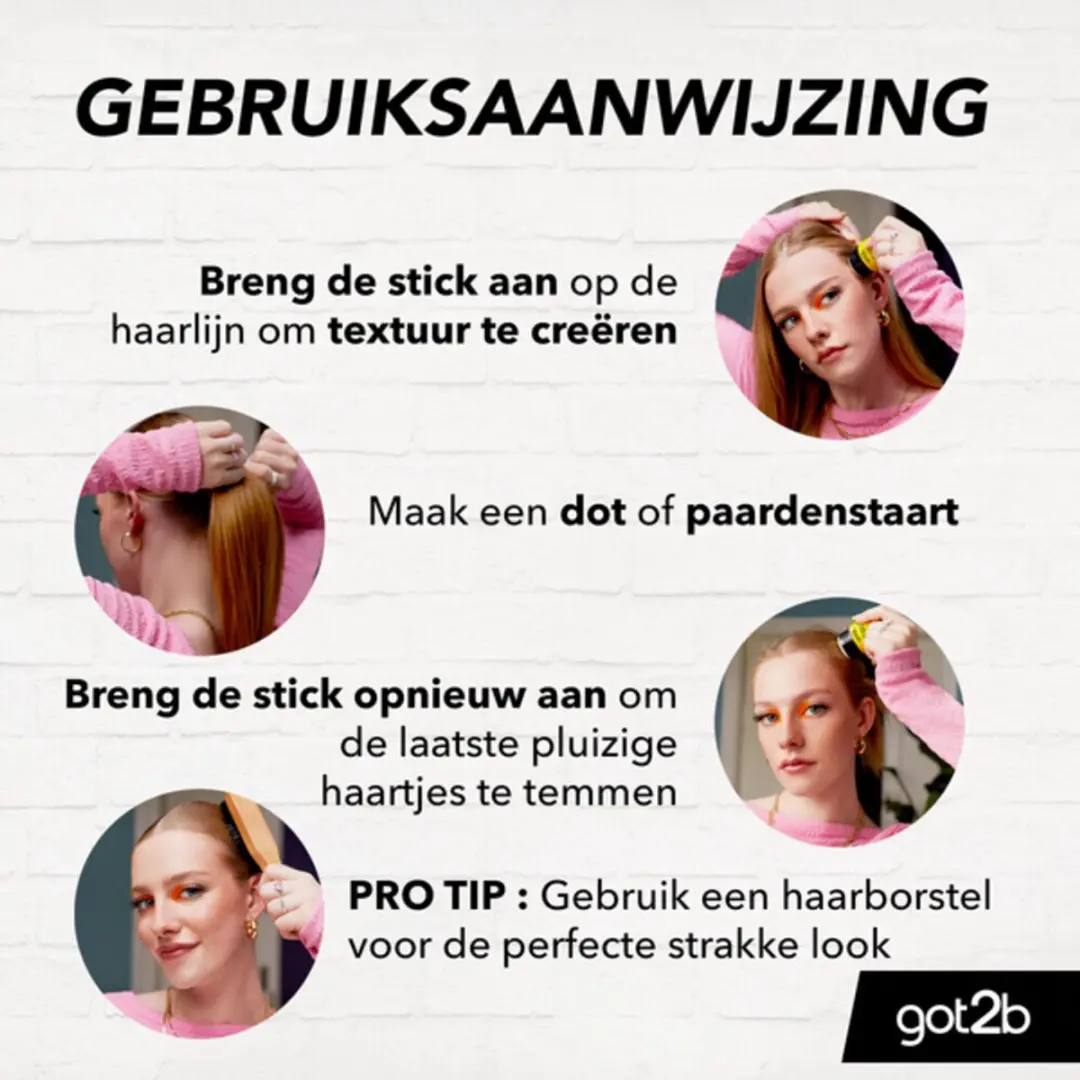 Got2b Glued Styling Haarwax Stick - 200ml (6x50ml)