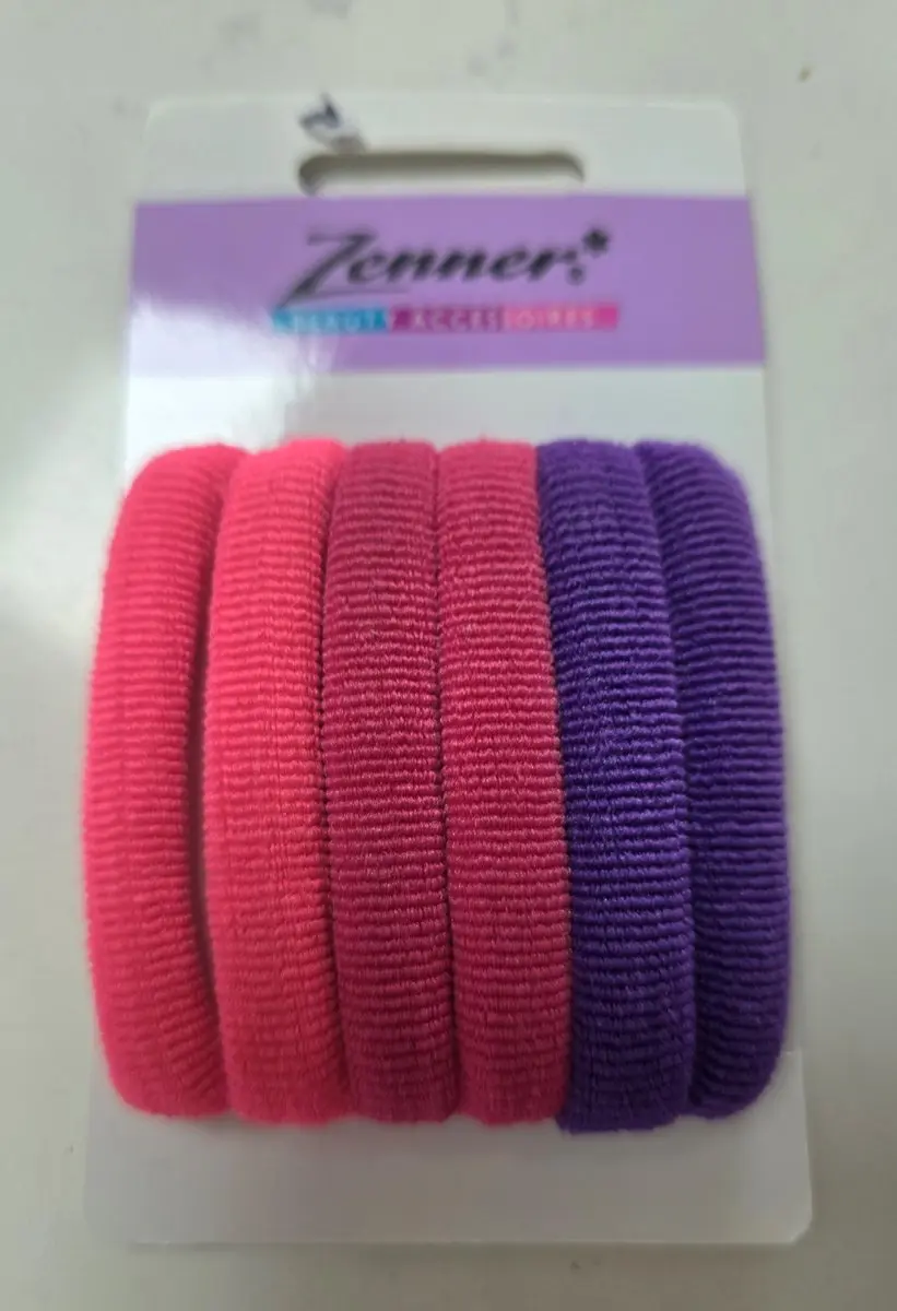 Zenner Haarelastiekjes - Paars & Roze - 6 Stuks