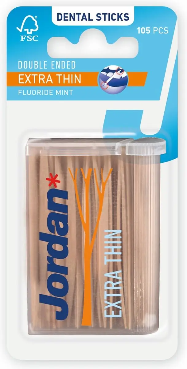 Jordan Dental Sticks Extra Thin 140ST - 3 Stuks