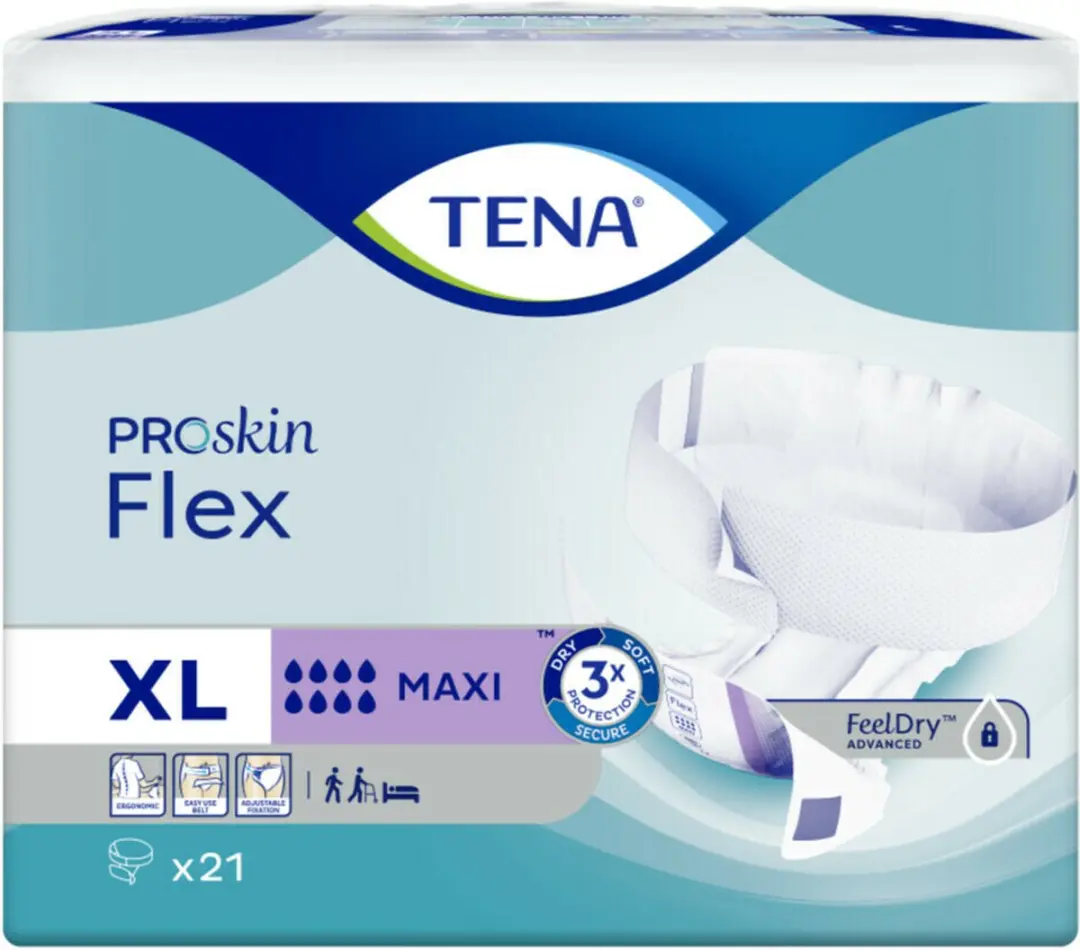 TENA Flex Maxi Extra Large Incontinentie Luiers - 21 Stuks