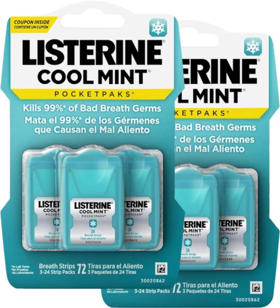 Listerine CoolMint Pocket Paks Strips 20g