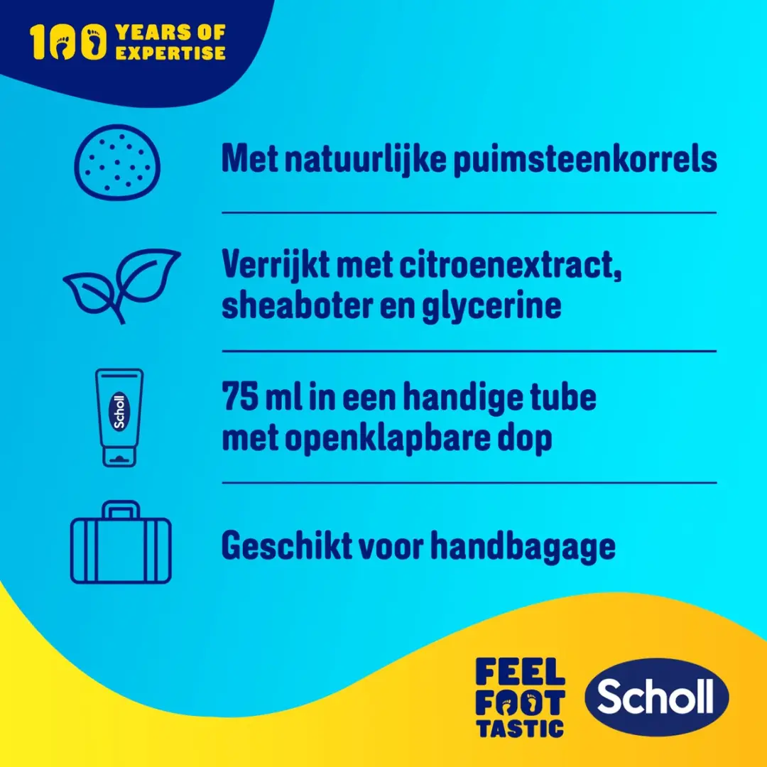 Scholl Voetscrub Scrub & Glans 75ml