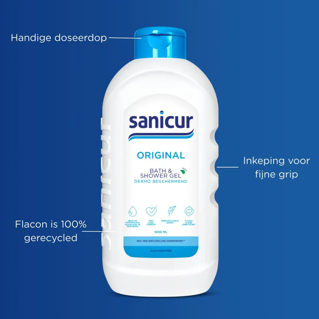 Sanicur Original Bad & Douchegel - 4x1000ml