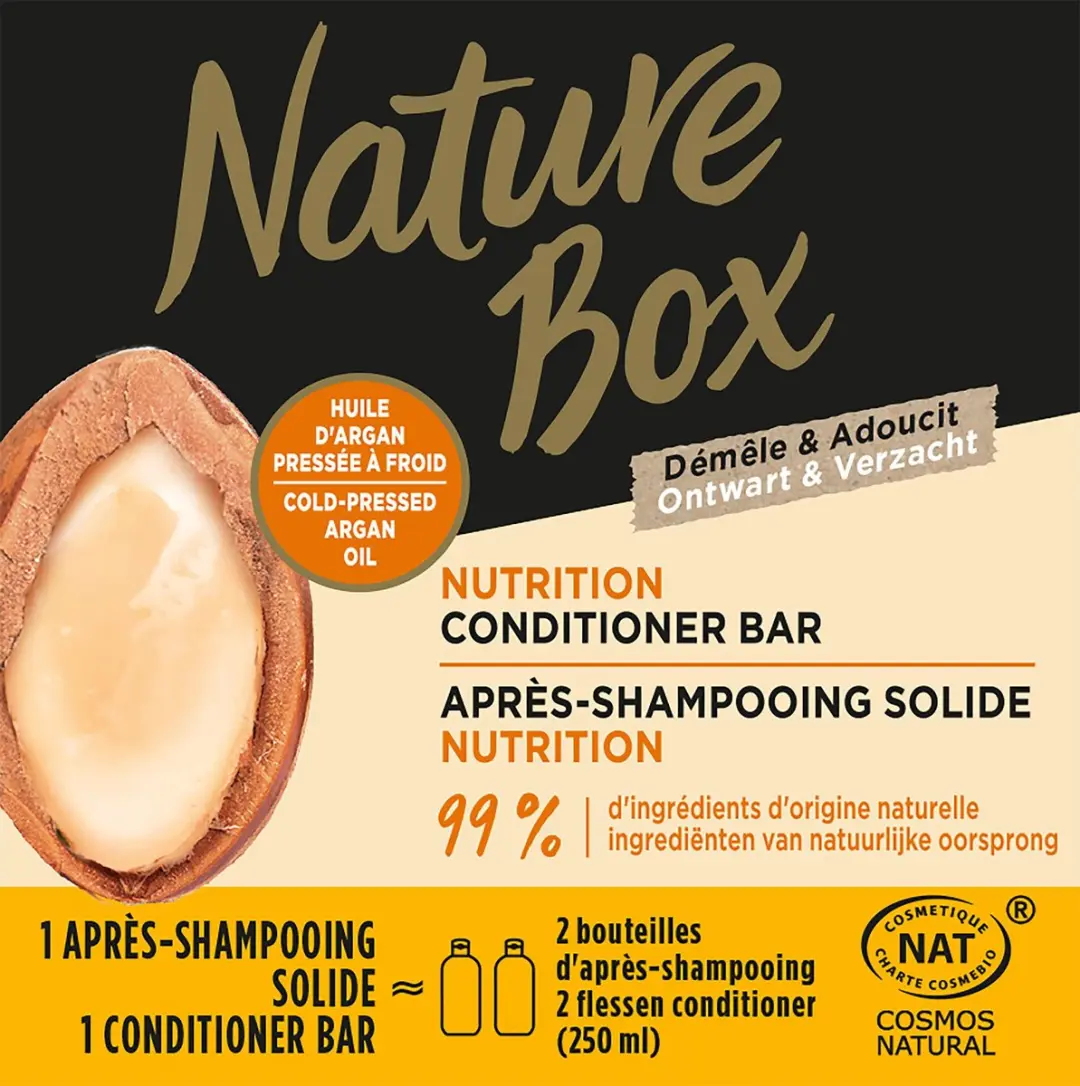 Nature Box Argan Nutrition Conditioner Bar - 6x80g