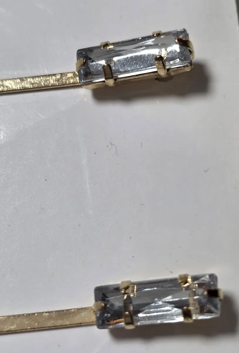 Zenner Schuifspelden Facet Strass Goud