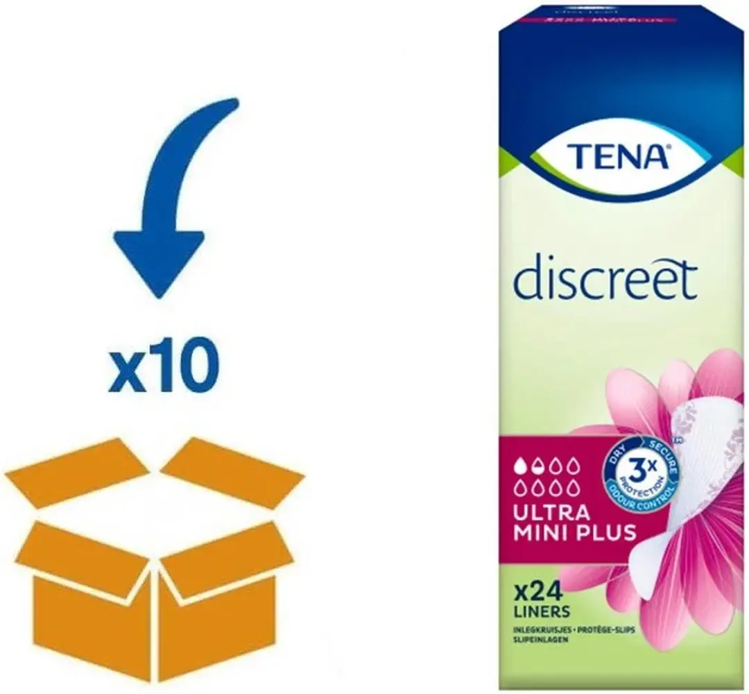 TENA Discreet Ultra Mini Plus Inlegkruisjes
