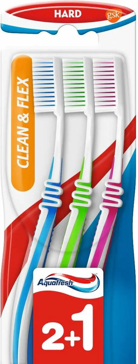 Aquafresh Clean & Flex Hard 2+1