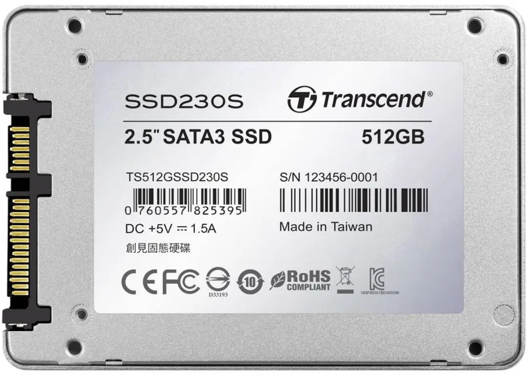 Transcend SSD230S 512GB 2.5" SATA III TLC SSD