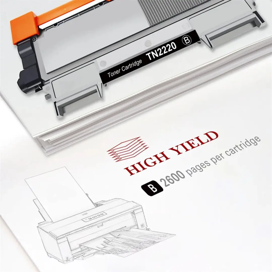weCare TN2220 XL Tonercartridge - 2600 Pagina's - Zwart