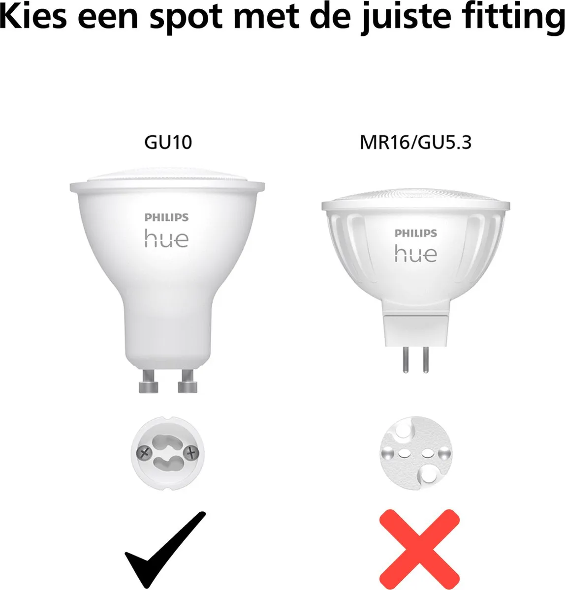 Philips Hue Spot GU10 Warm Wit Mat - 3 Stuks - afbeelding 6 van 6