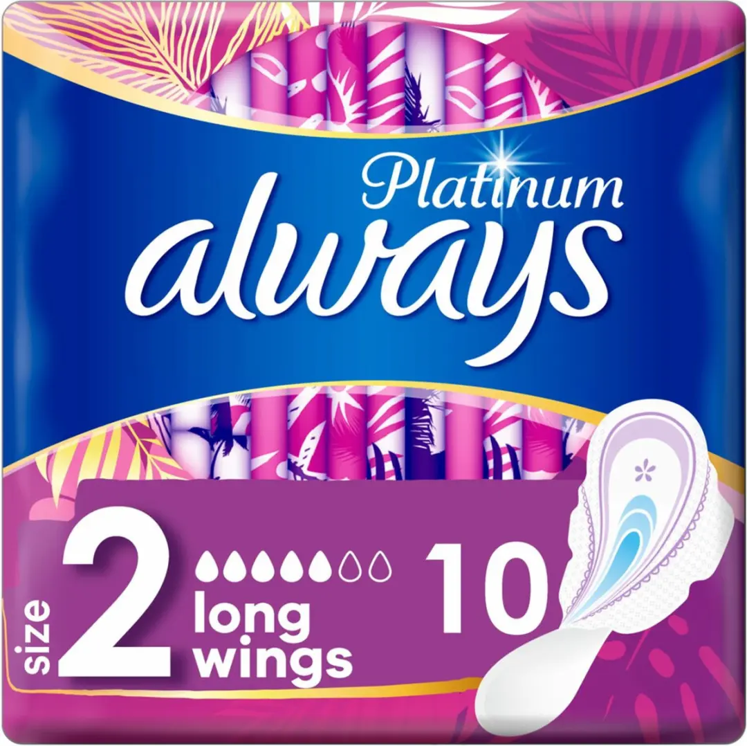 Always Platinum Long Maandverband