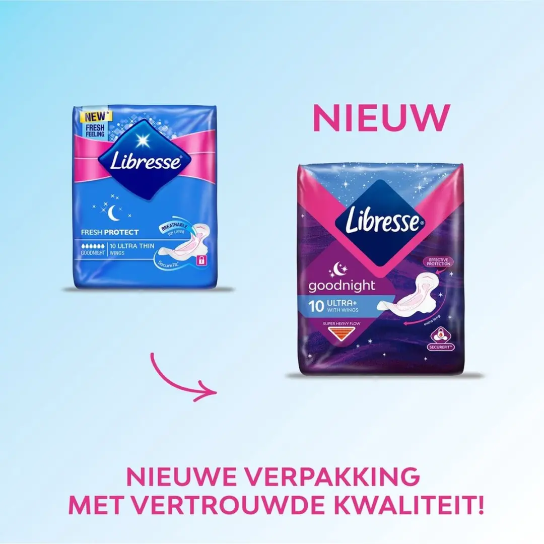 Libresse Ultra Goodnight Maandverband XL - 9 Stuks
