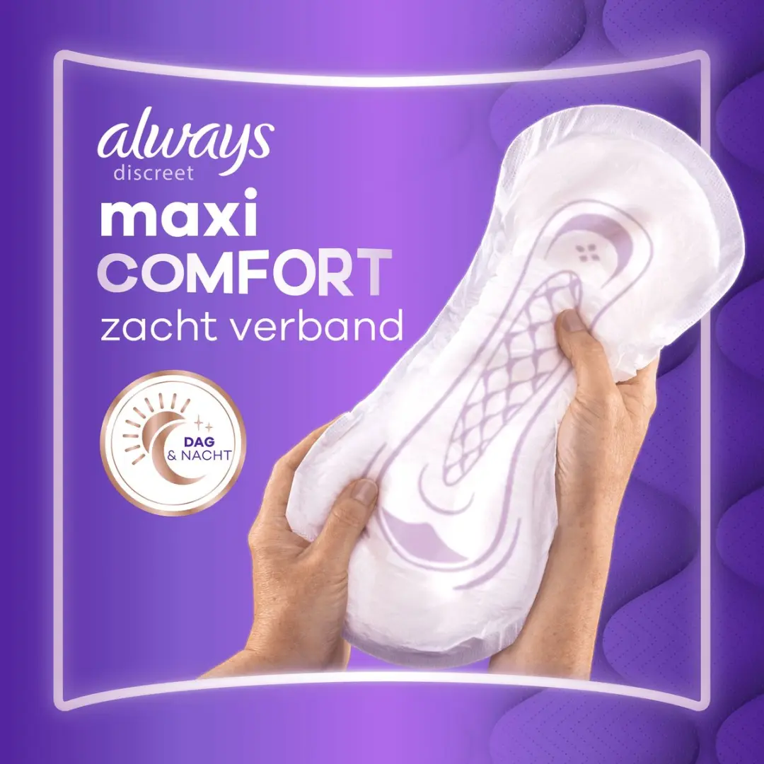 Always Discreet Maxi Comfort Verband Urineverlies - 48 Stuks - afbeelding 6 van 6