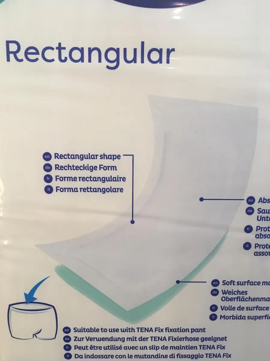 TENA Rectangular Incontinentieverband 22x59cm - 30 Stuks