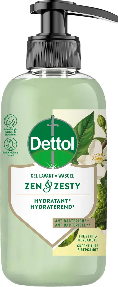 Dettol Handzeep Zen & Zesty Groene Thee & Bergamot 300ml - 6 Stuks