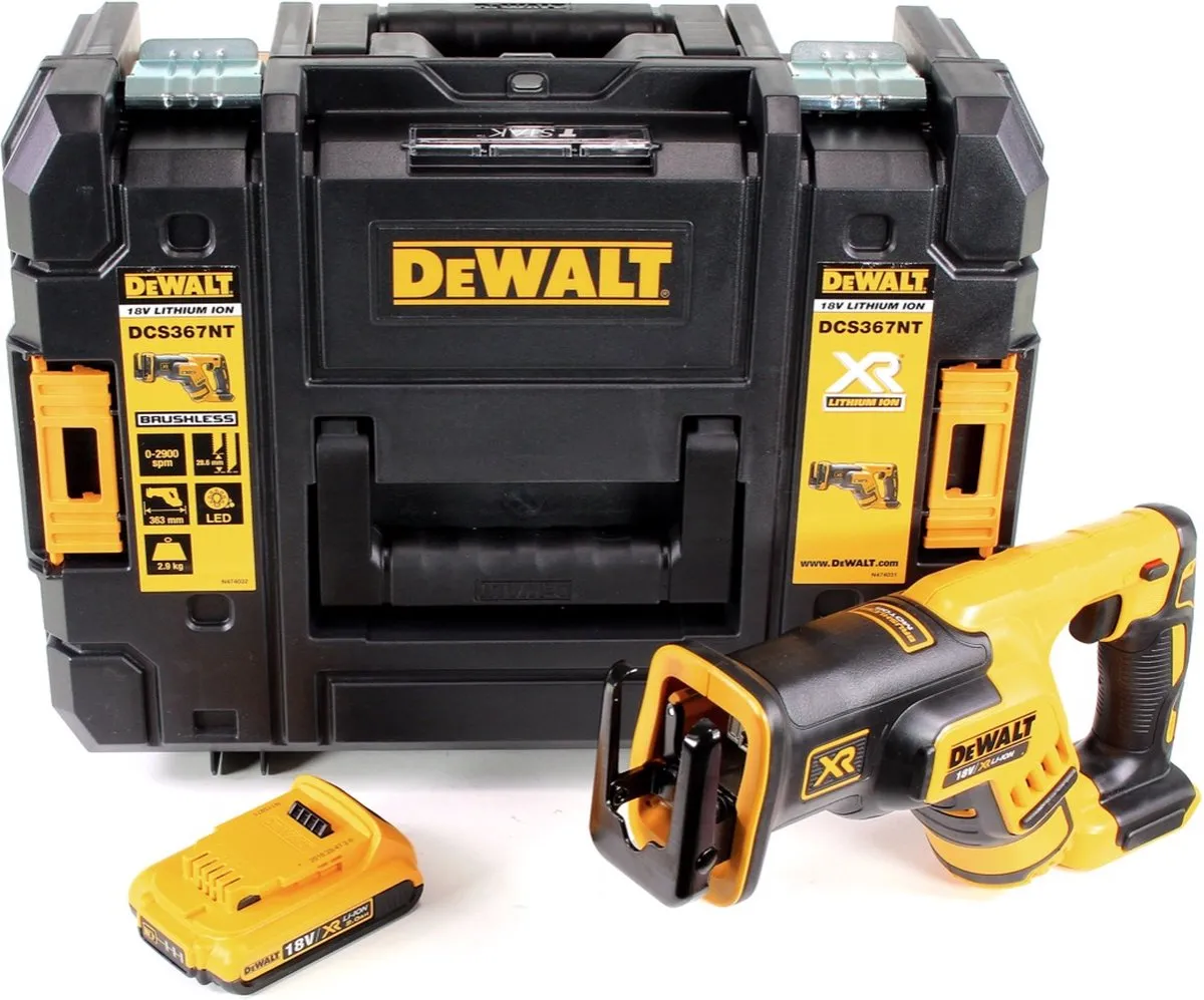 DeWalt DCS 367 NT Reciprozaag 18V Brushless - 2,0Ah - afbeelding 5 van 5