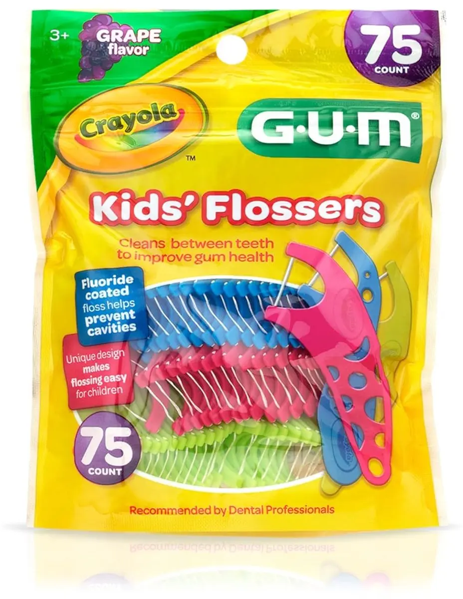 Gum Crayola Kids Flossers Druifsmaak